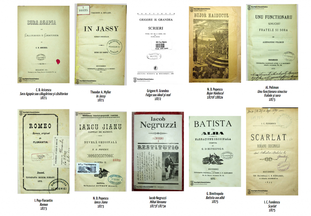 Romane de secol XIX din arhiva Muzeului Digital al Romanului Romanesc 
