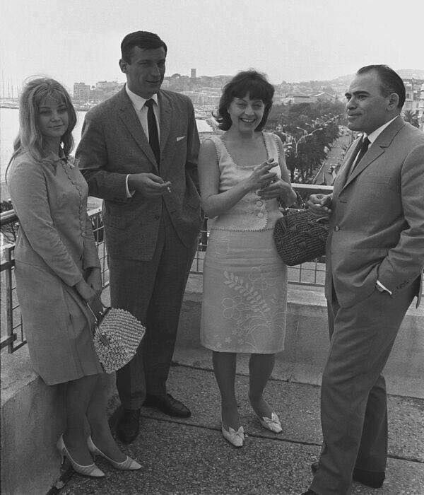Actorii Ana Szeleș, Victor Rebengiuc, Gina Patrichi și actorul și regizorul Liviu Ciulei la Cannes 1965
foto: Agerpres