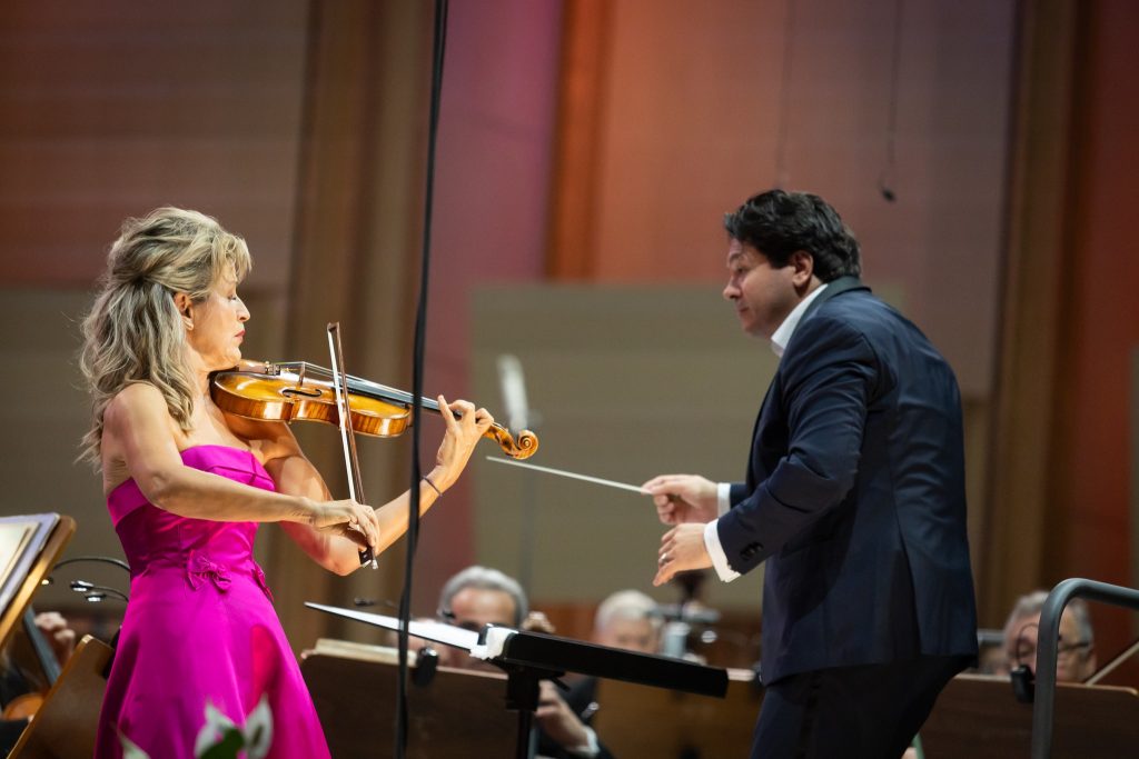 Anne-Sophie Mutter, Cristian Măcelaru și Orchestra Națională a Franței/ foto: Petrică Tănase