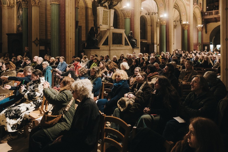 Biserica Saint Germain de Pres plină la un concert dedicat României, cu muzică de Enescu, Lipatti și Erik Satie/ foto: Jidvei