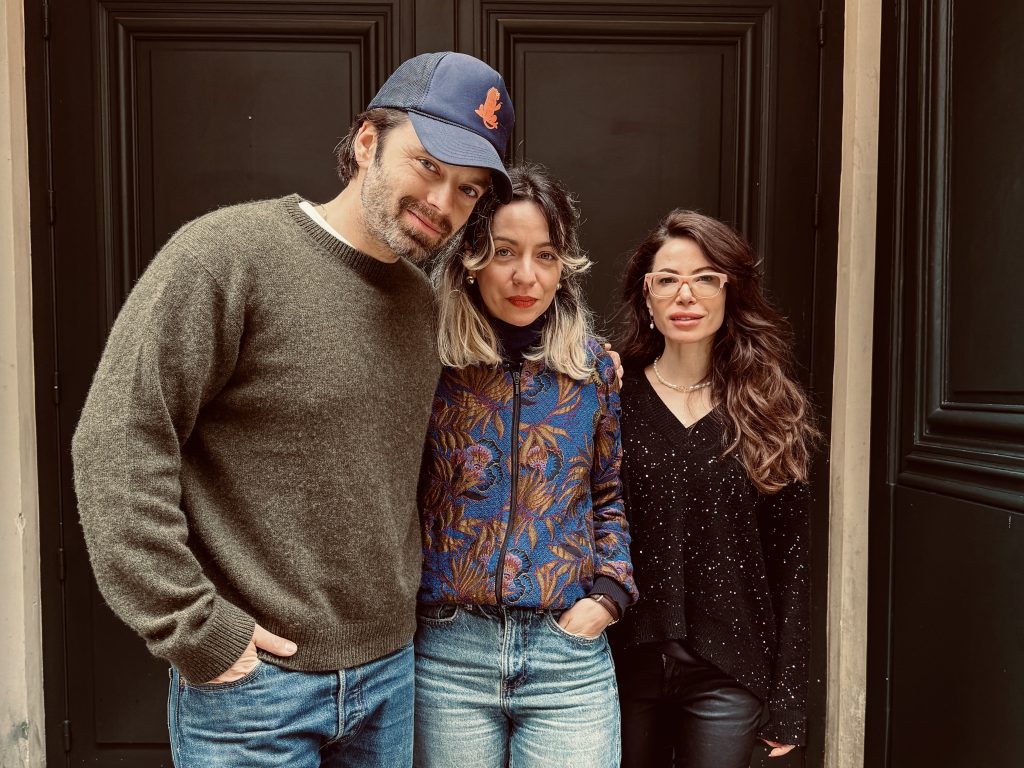 Sebastian Stan, producător, Andreea Borțun, regizoare, Alexandra Tînjală, producător executiv/ foto: arhiva personală Sebastian Stan