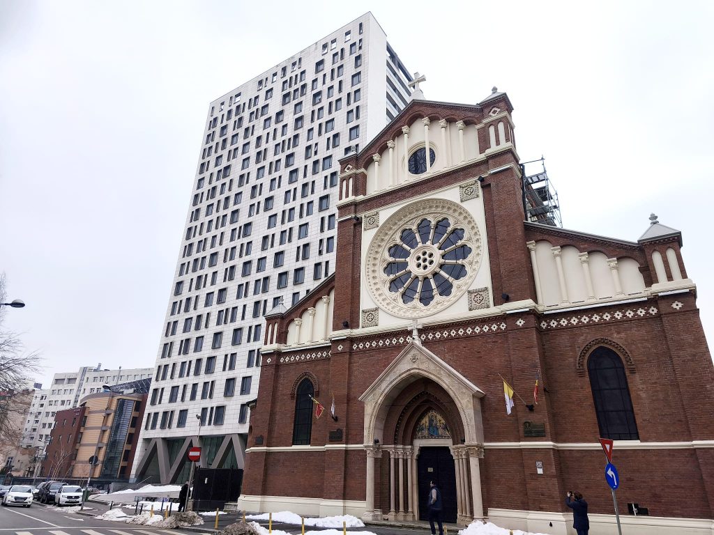 Cathedral Plaza și Catedrala Sfântul Iosif, februarie 2026/ foto: Cultura la dubă