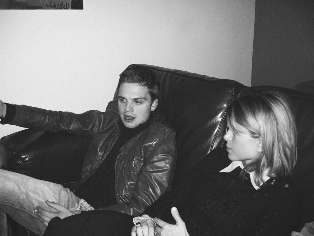 Sebastian Stan, la 21 de ani, și Alexandra Tînjală/ foto: arhiva personală