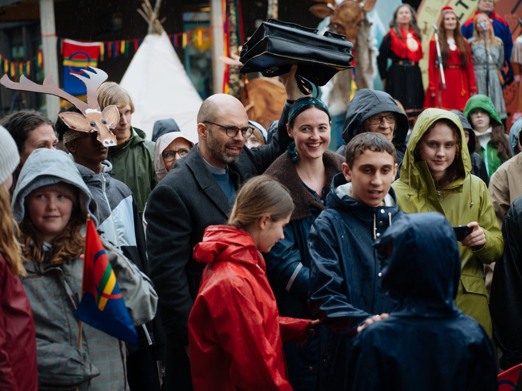 Sebastian Stan și Renate Reinsve, making of Fjord/ foto: Adi Bulboacă pentru Cultura la dubă