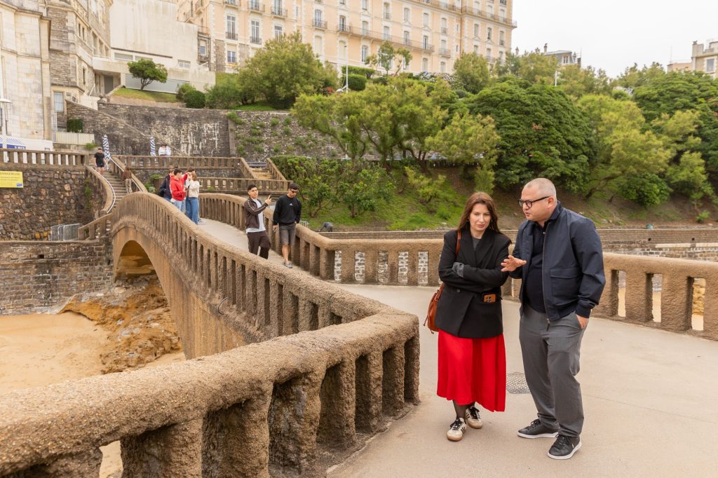 Alexandra Tănăsescu și Corneliu Porumboiu, Biarritz, 2026/ foto: Bogdan Iordache/ Cultura la dubă