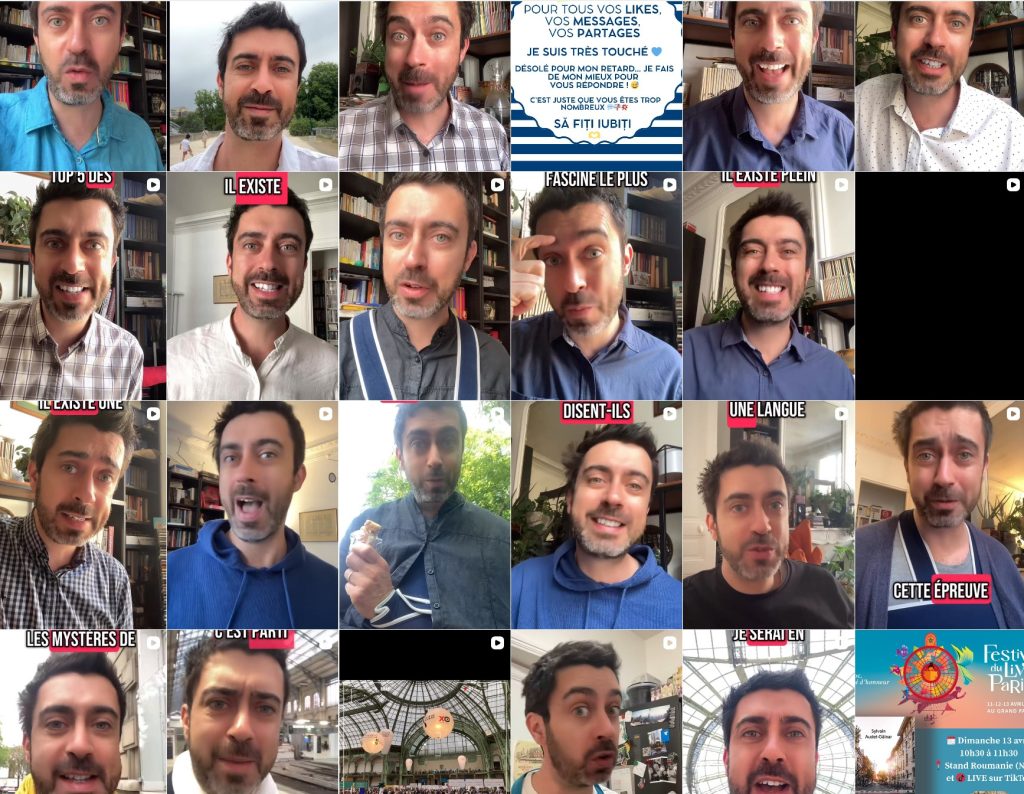 Pagina de instagram a lui Sylvain Audet-Găinar/ foto: Cultura la dubă